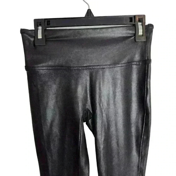 SPANX Faux Leather Leggings Black Size XS - Picture 3 of 10